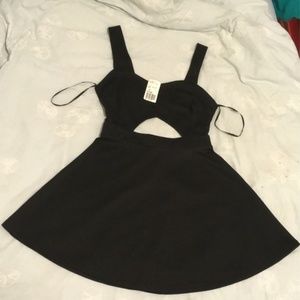 NEW cute black skater dress